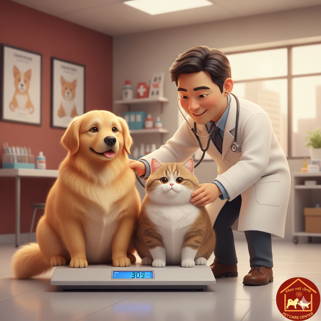 Chó mèo bị béo phì