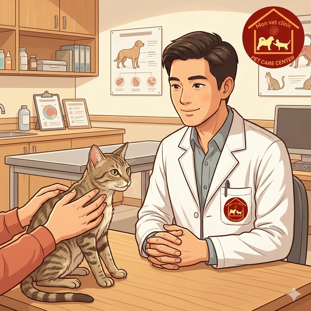 Bác sĩ thú y tư vấn chăm sóc mèo nhiễm FIV FeLV