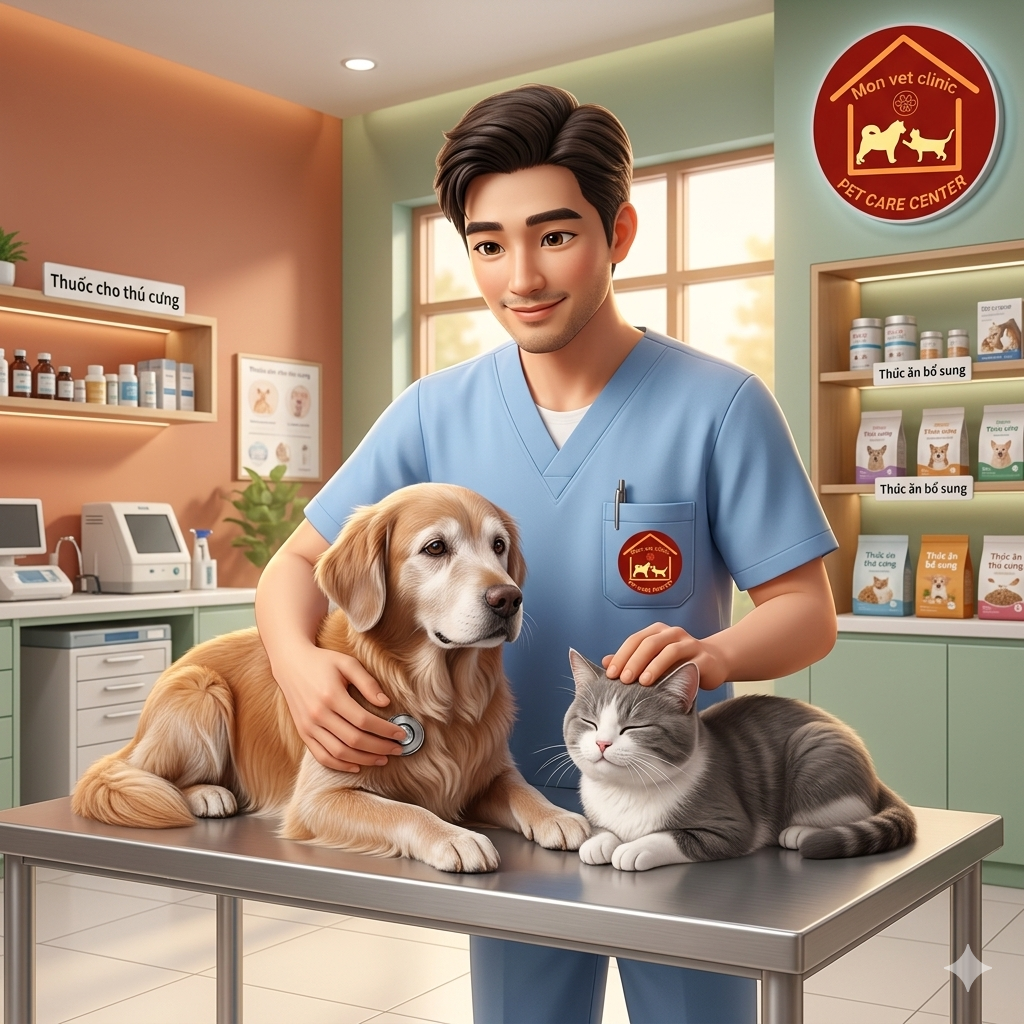 Chó mèo già cần khám định kỳ để phát hiện sớm các bệnh lý về tim, thận, xương khớp và răng miệng.